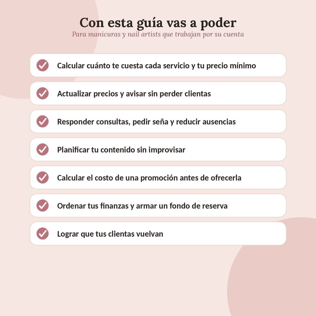 Agenda Beauty Pro · Guía + Planillas para manicuras y nail artists