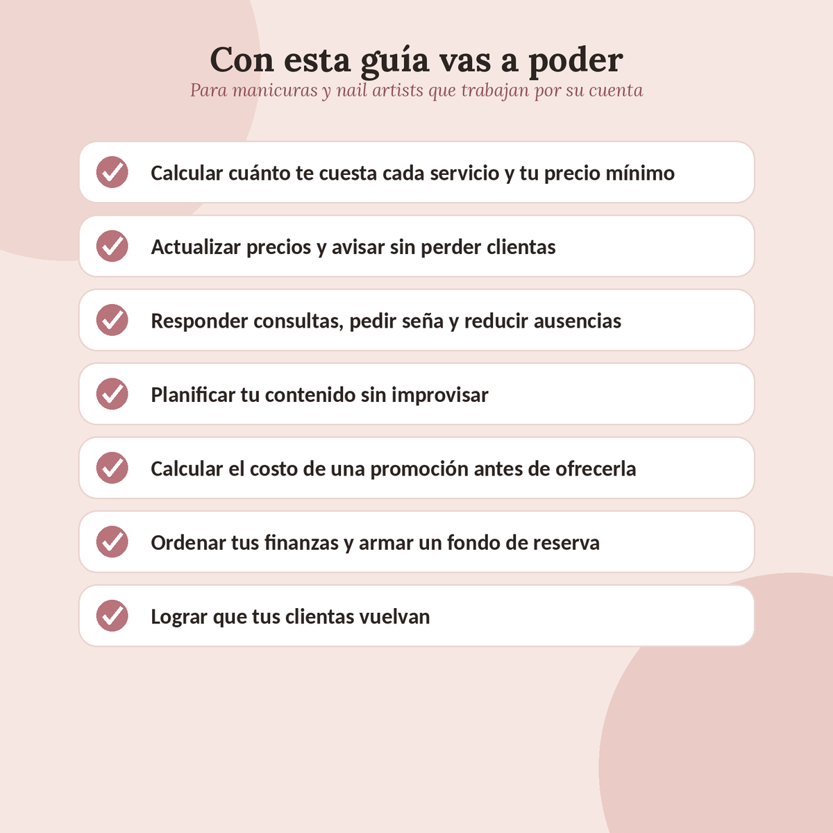Agenda Beauty Pro · Guía + Planillas para manicuras y nail artists