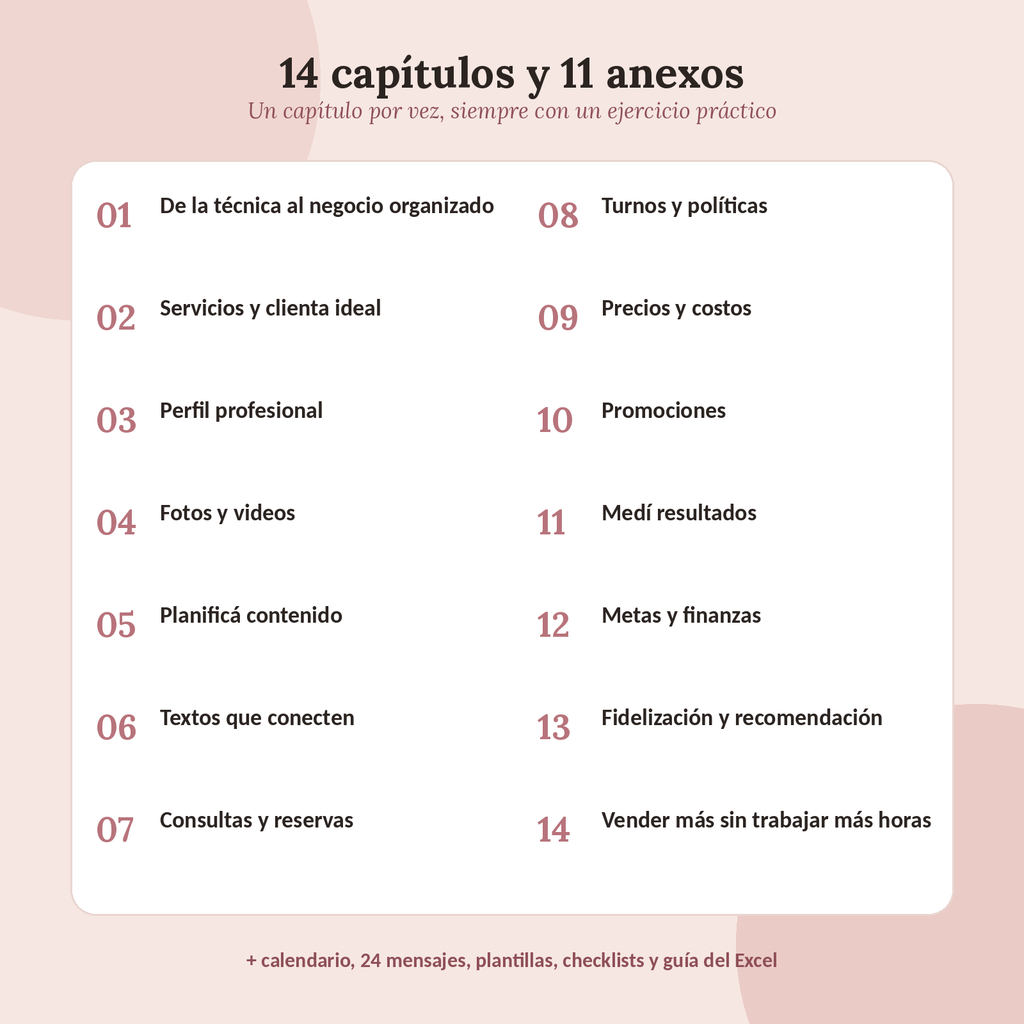 Agenda Beauty Pro · Guía + Planillas para manicuras y nail artists