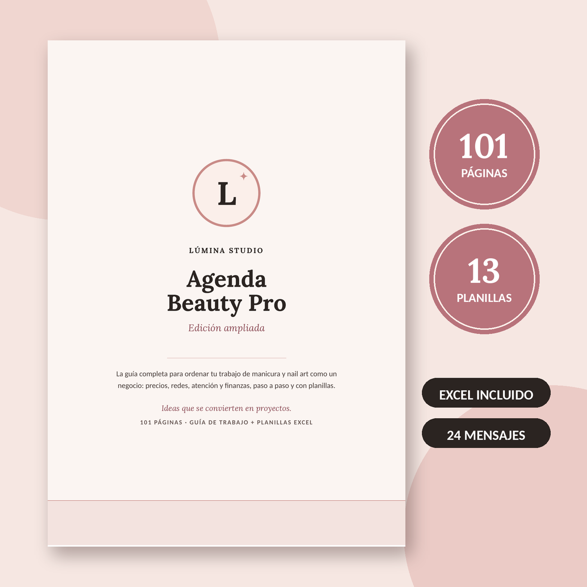 Agenda Beauty Pro · Guía + Planillas para manicuras y nail artists